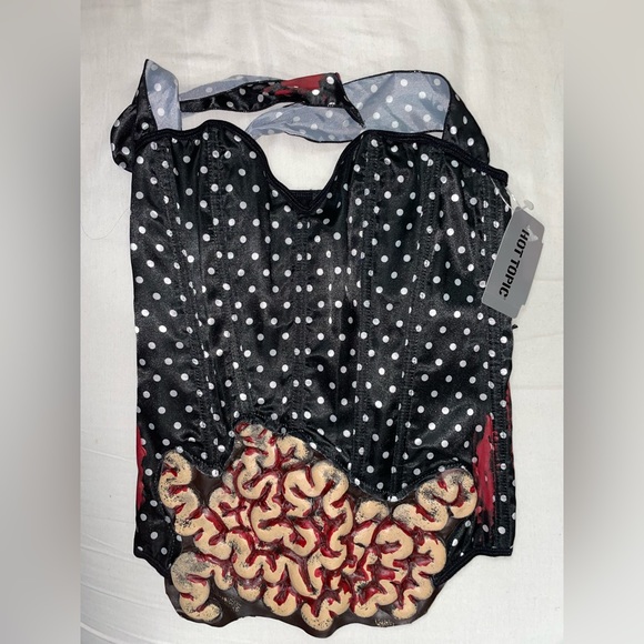 *Clearance* NWT Hot Topic Zombie Corset Halter Top Size Small - Picture 3 of 10